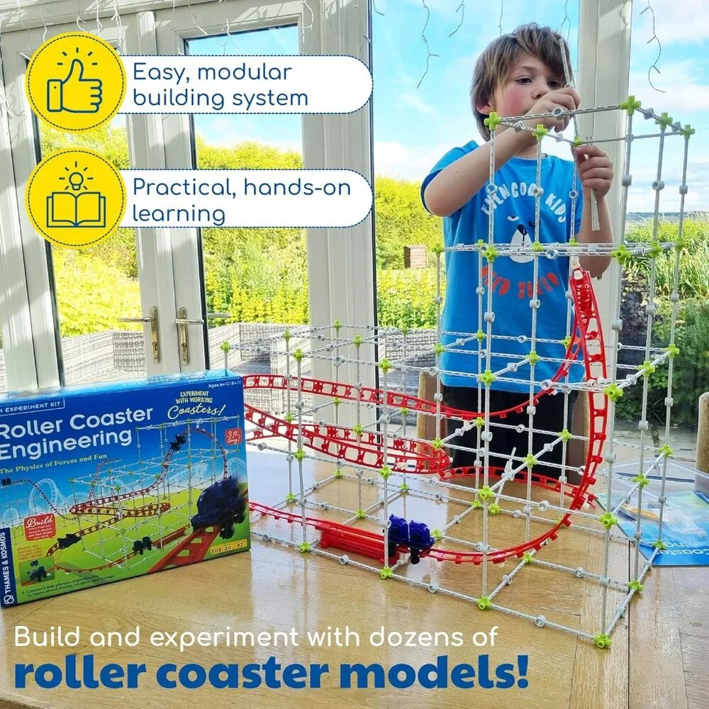 New Thames & Kosmos Roller Coaster Engineering STEM Kit Toy Set Physics Forces M